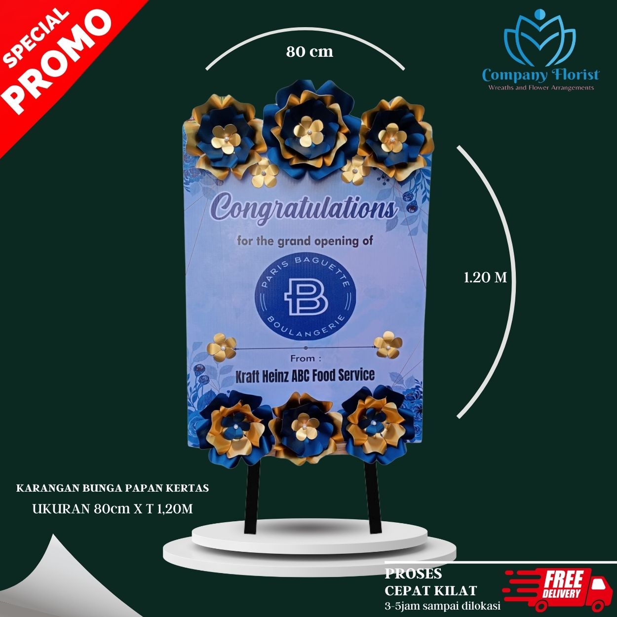 Toko Papan Bunga Kertas Tangerang Selatan – Company Florist